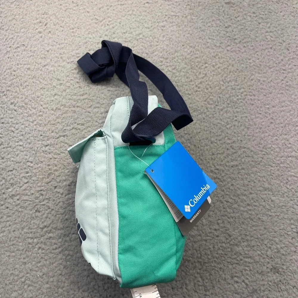 NWT Columbia UU0151-329 Zigzag Side Bag Icy Morn /‎ Electric Turquoise Crossbody